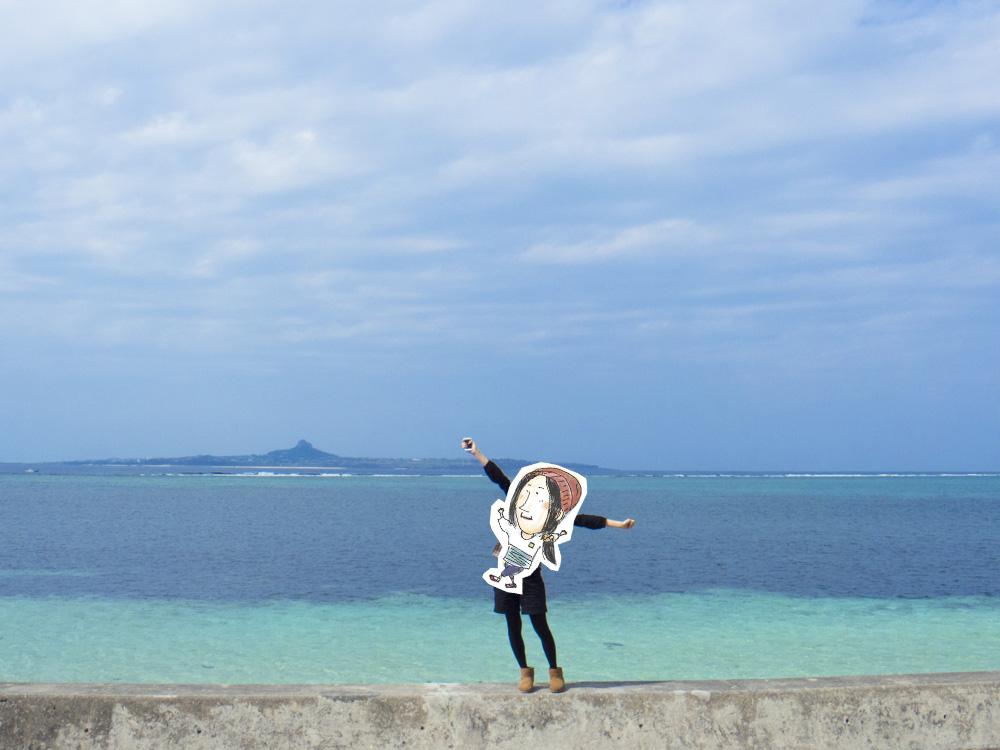 伊江島と綺麗な海