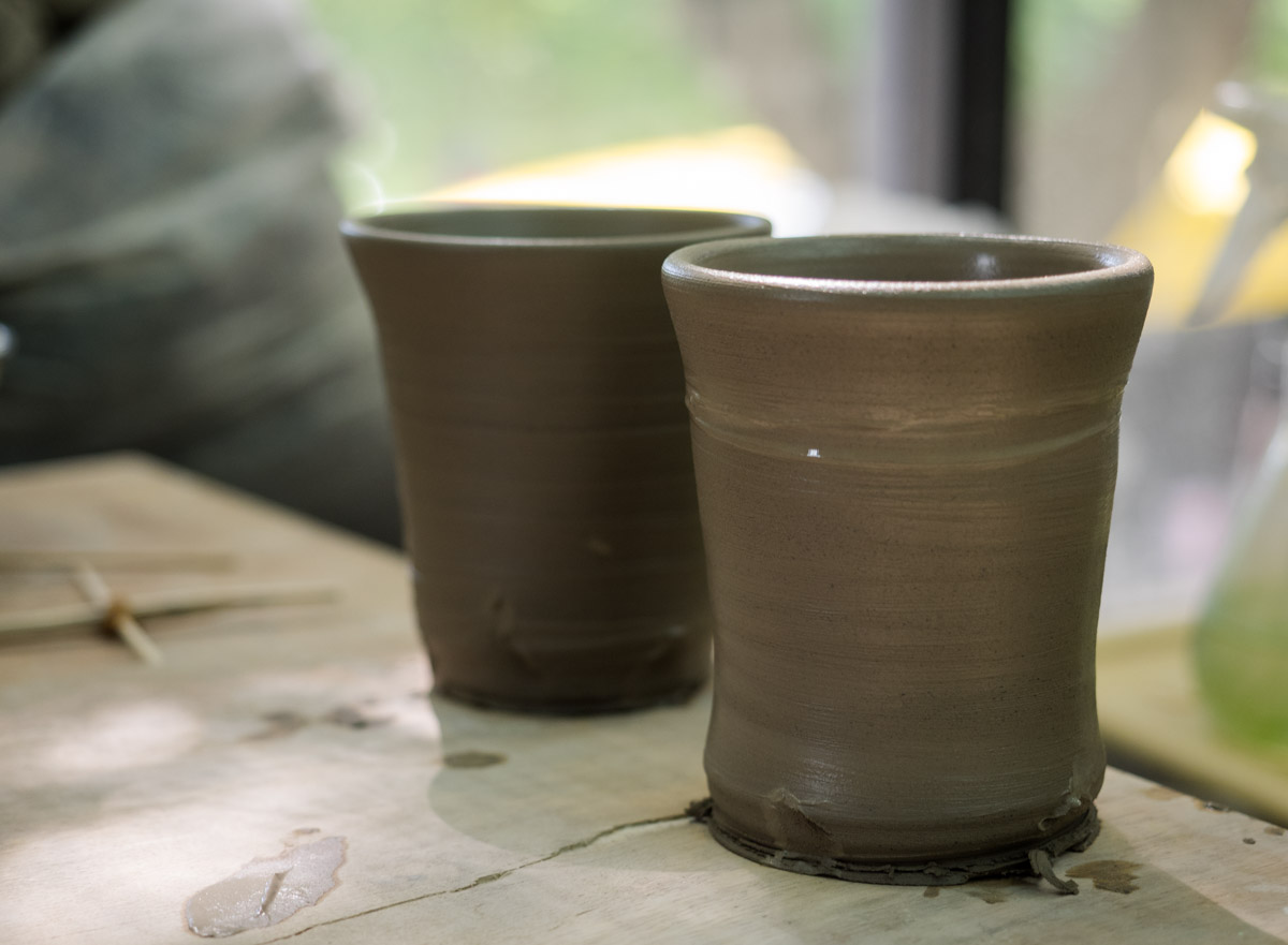 湯のみ茶碗の形に