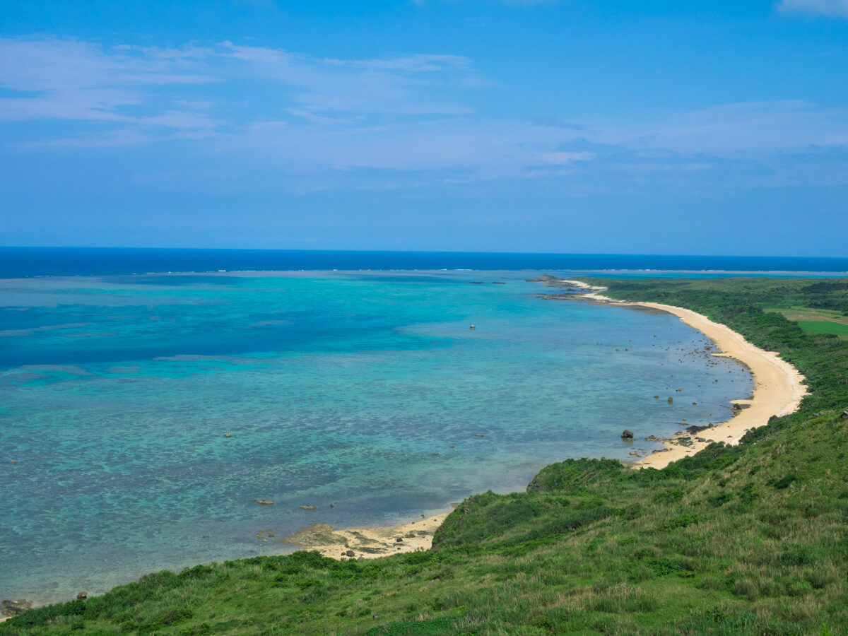 綺麗な海岸線