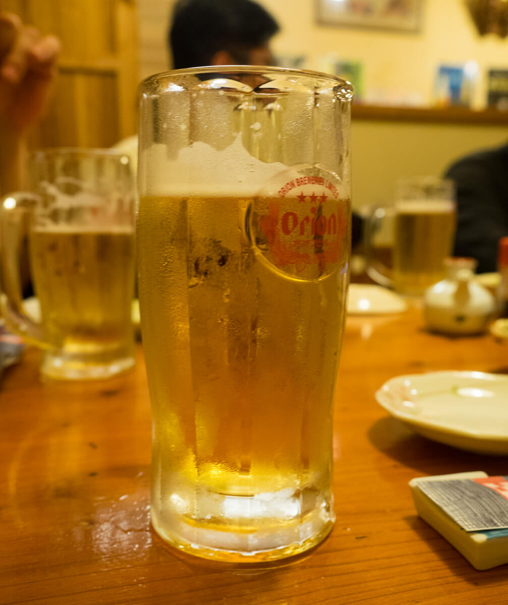 まずはビールで乾杯