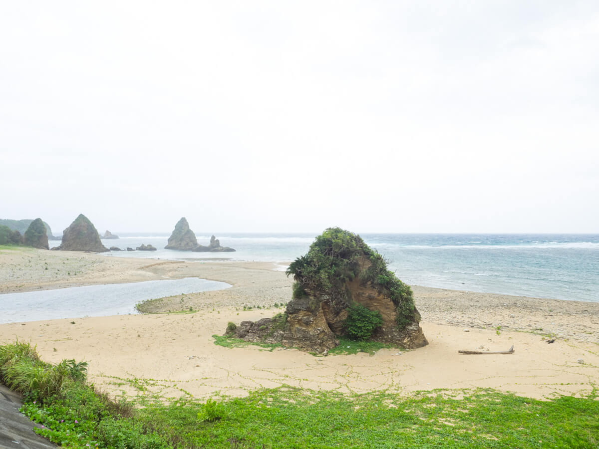 目の前の海（楚洲のビーチ）