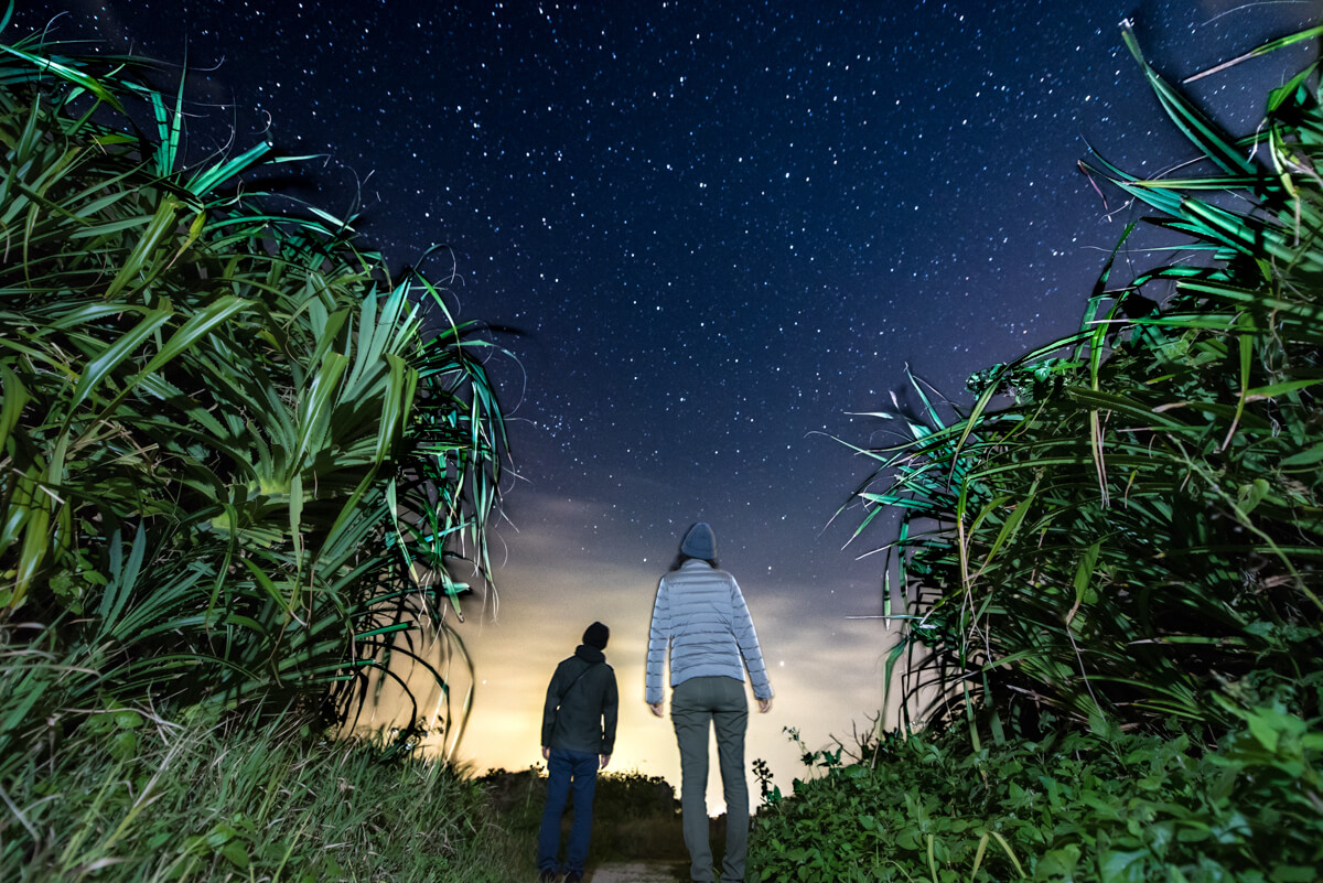 古宇利島は満点の星空