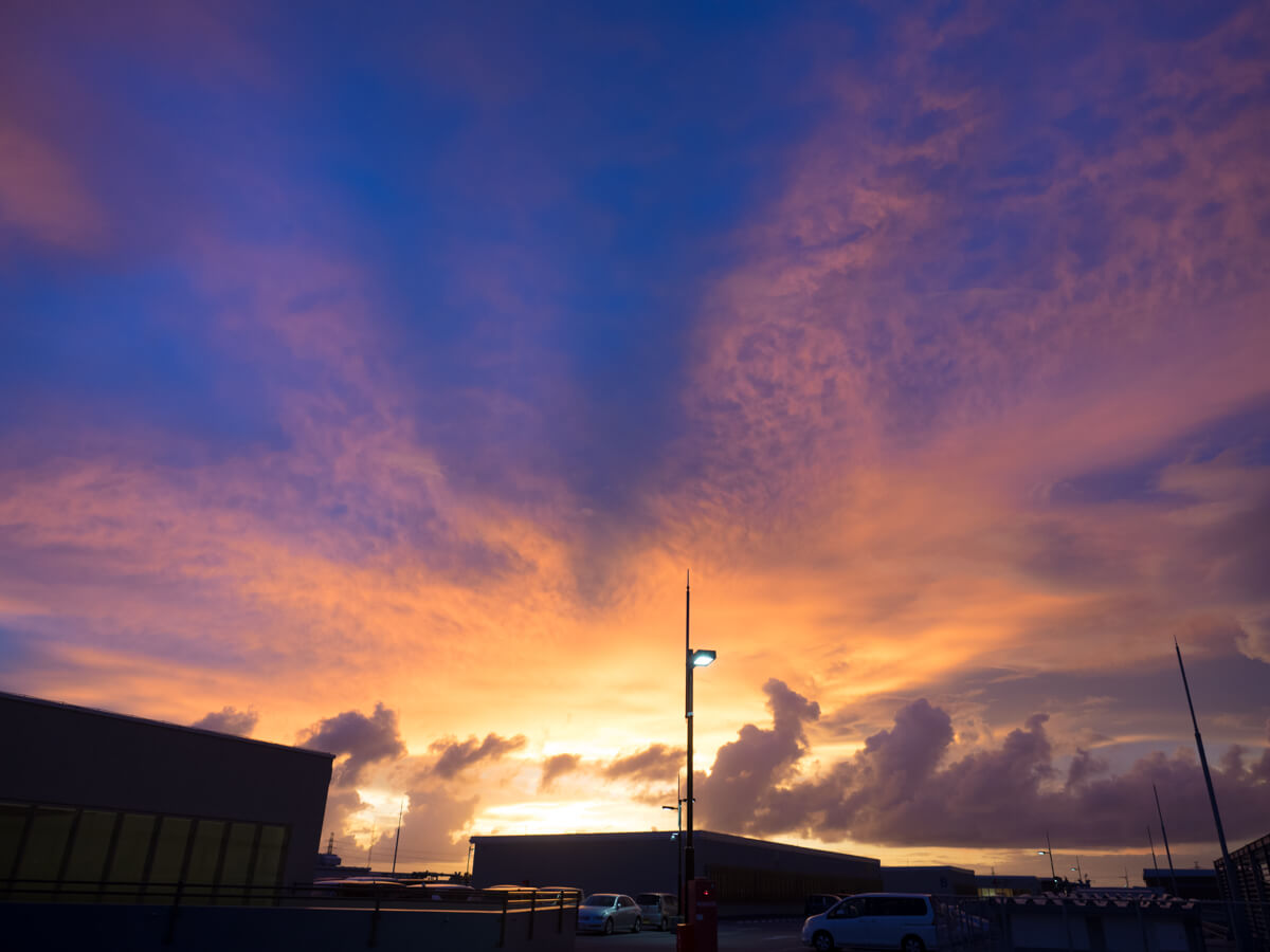 オーシャンビューと夕日