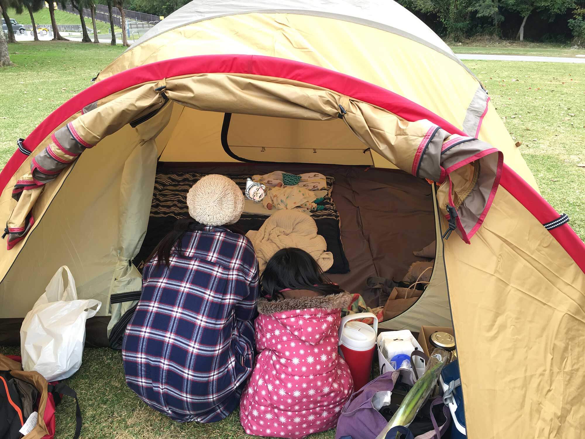 ０歳児とキャンプ