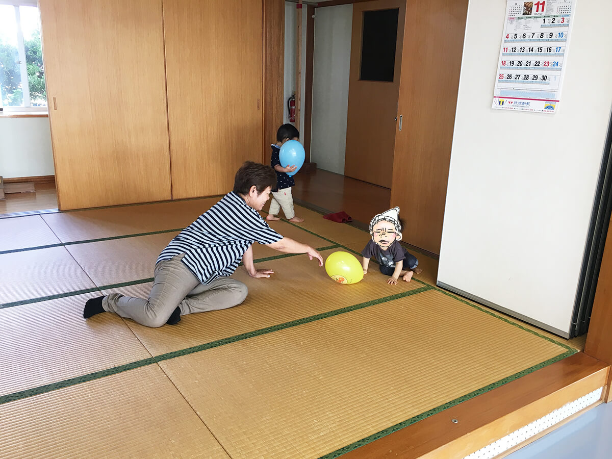 子どもを見てもらえた