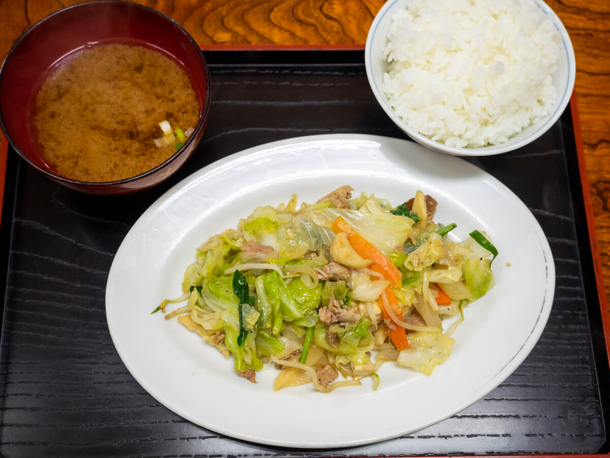 野菜炒め定食