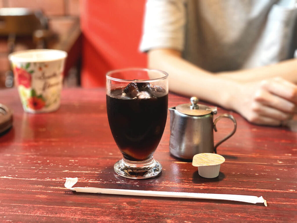 カレー屋 たんぽぽのアイスコーヒー