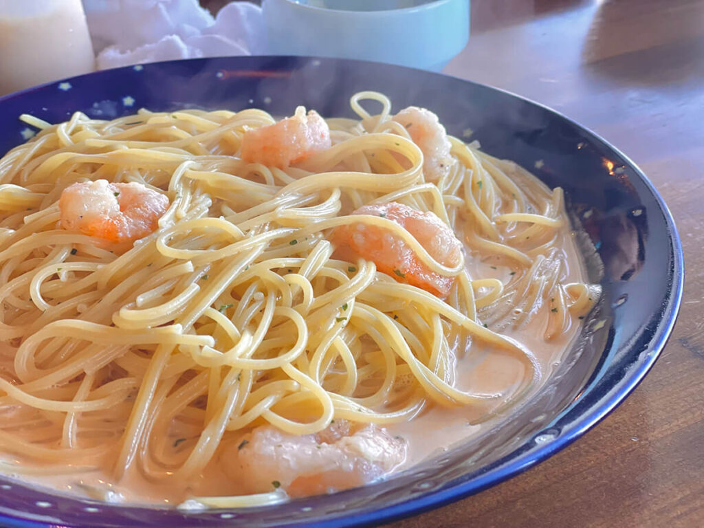 海老クリームパスタ