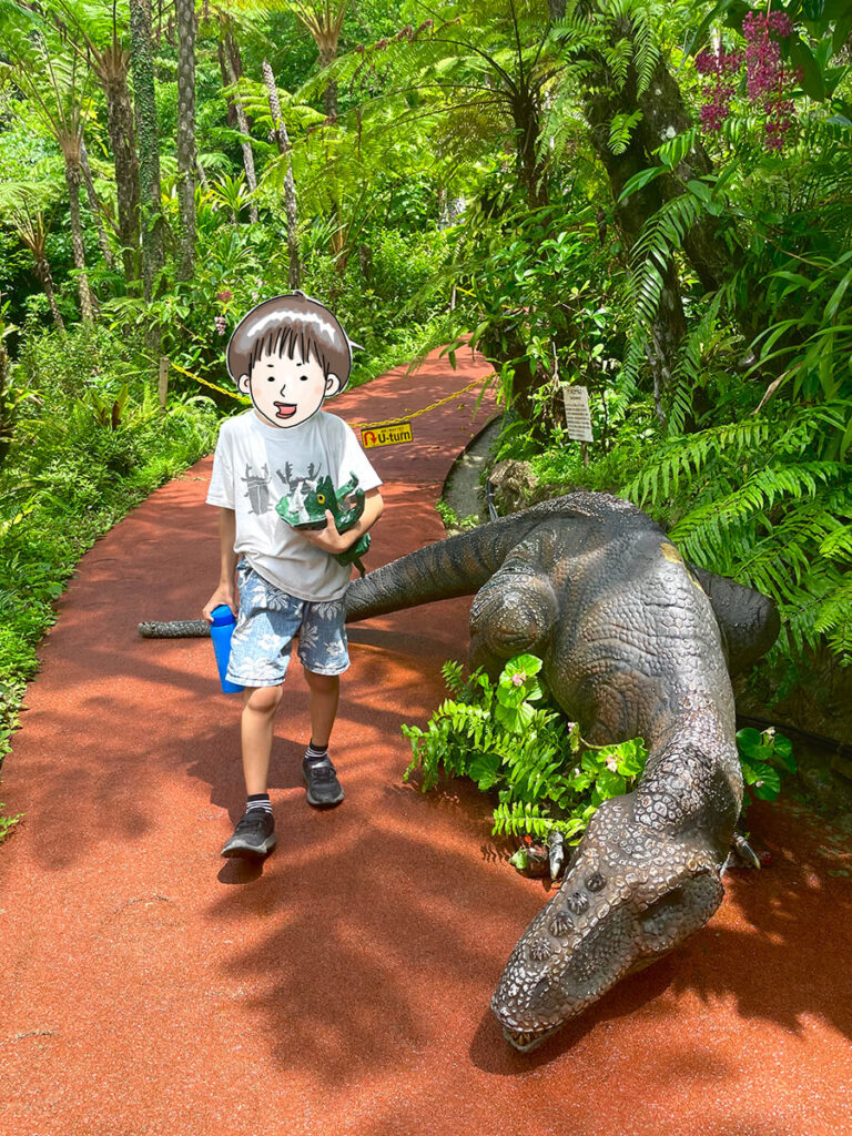 トリケラくんと歩く