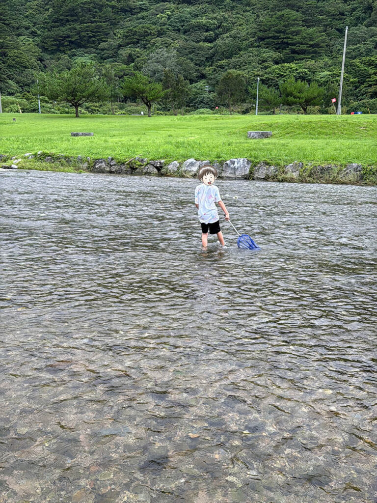 川遊び