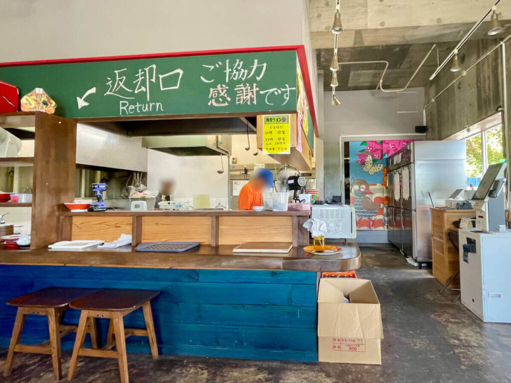 お店のカウンター