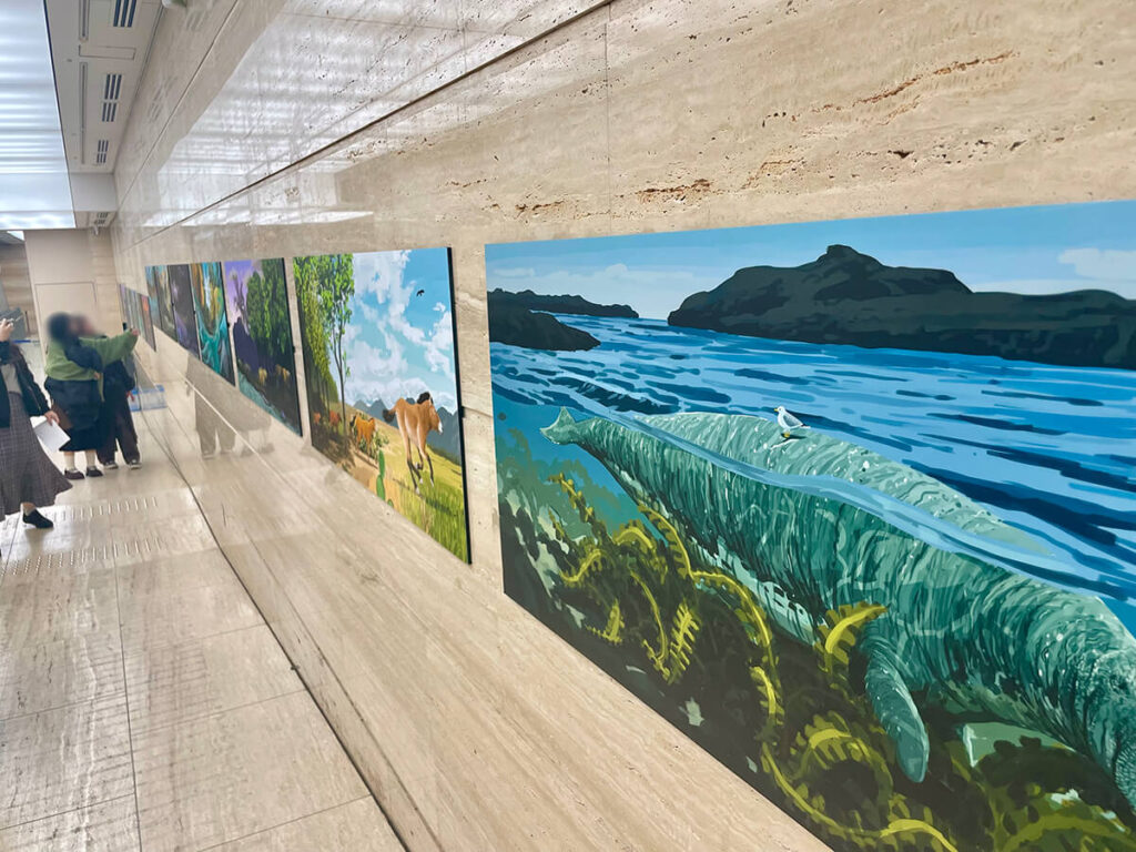 かわさきしゅんいちさんのイラスト展示