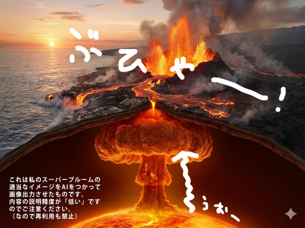 スーパープルームの適当なイメージ