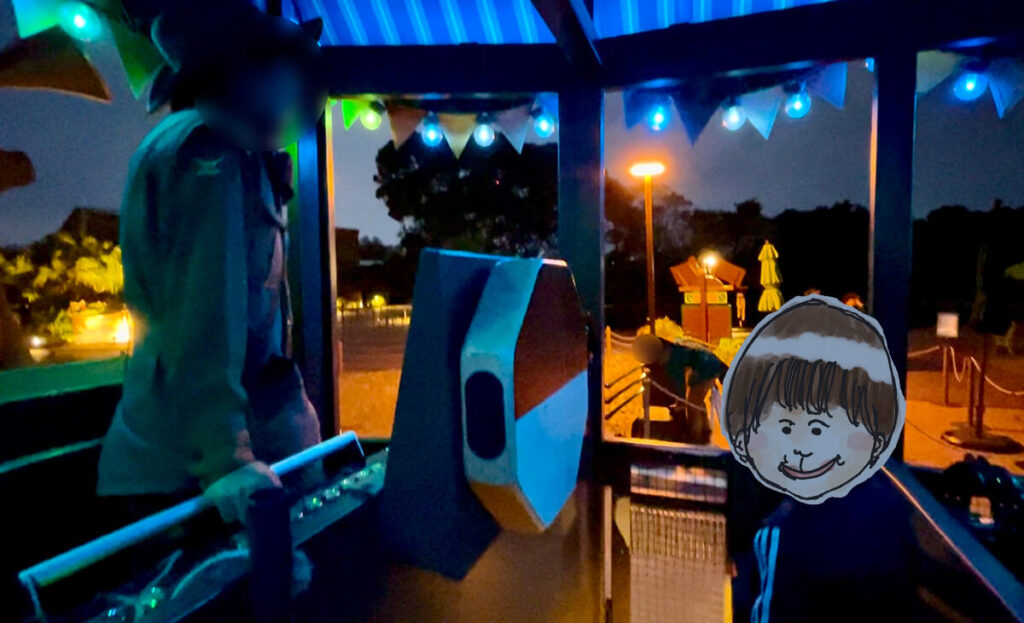 タムタムに乗る次男