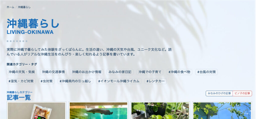 沖縄暮らしカテゴリー